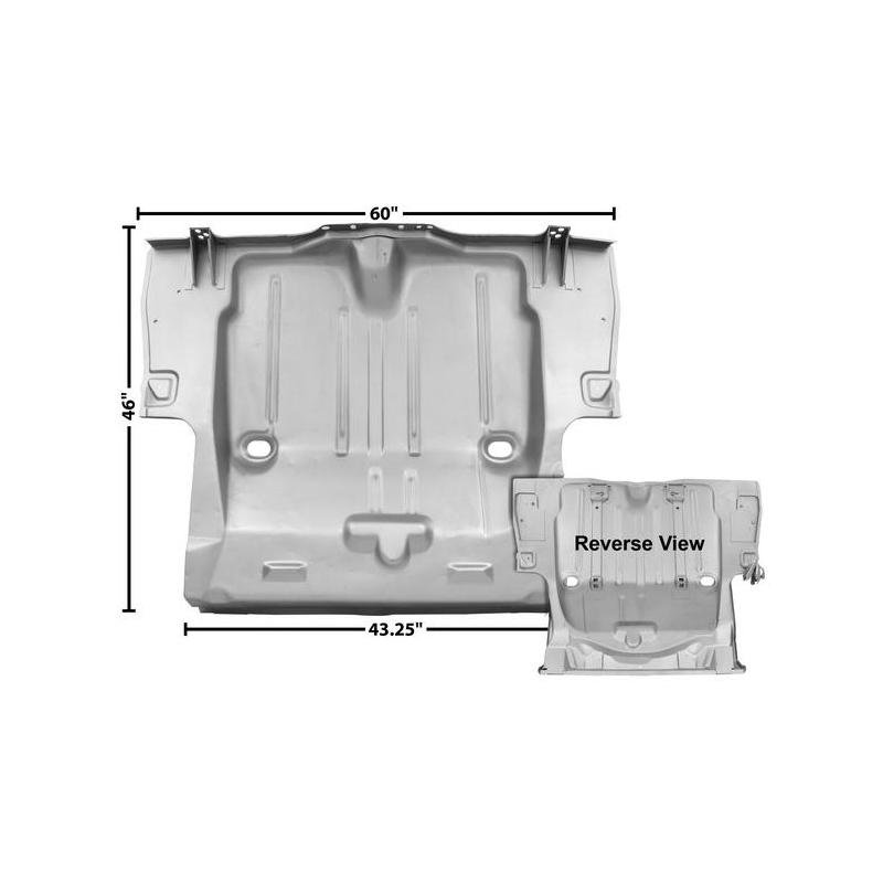 Rear Trunk Floor Pan 6 inch Inner Wheel cut