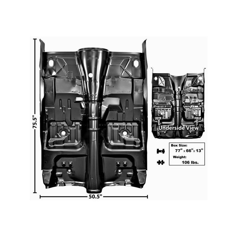Front Floor Panel Complete with Braces and Innner Rockers Automatic
