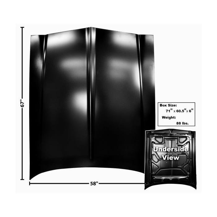 Front Hood Panel without Shaker Hole