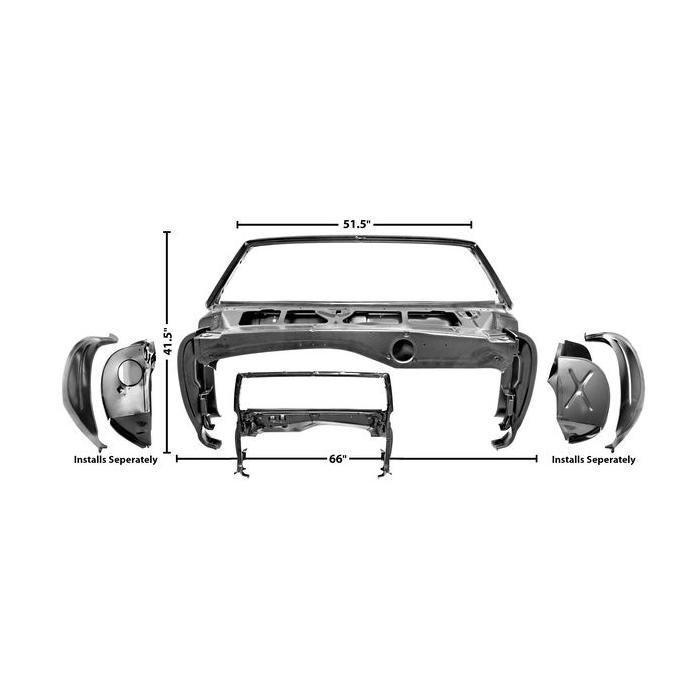 Front Windsheild Cowl assembly Convertible