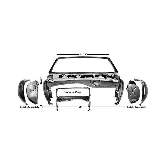 Front Windsheild Cowl assembly Convertible