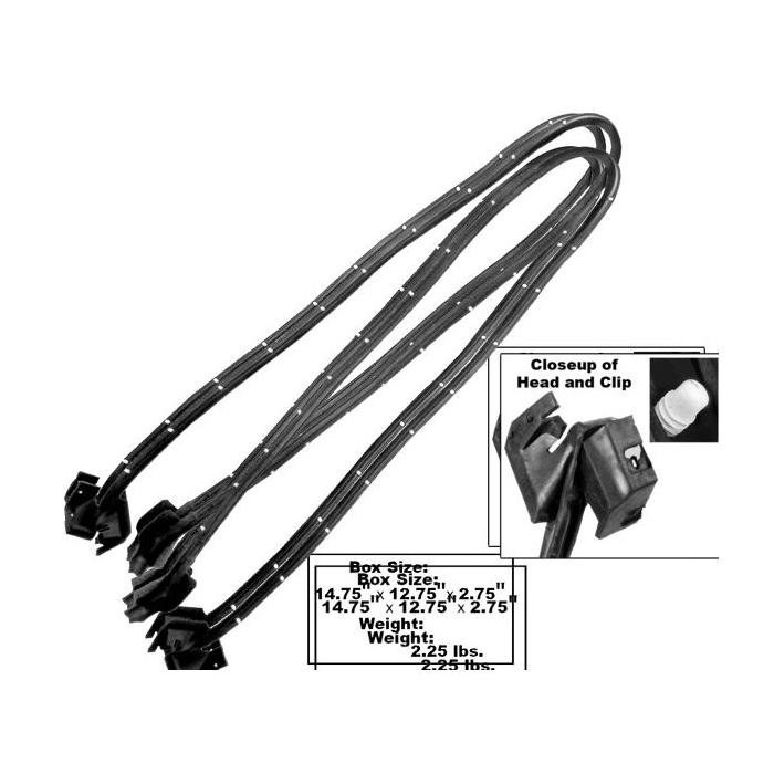 Front Door frame Weatherstrip with Steel Inserts