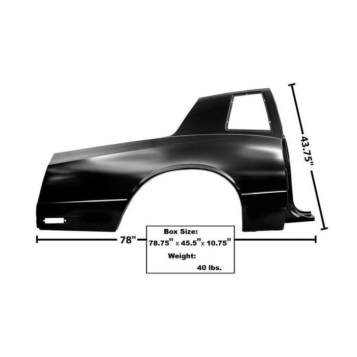 Rear Right Full Quarter Panel