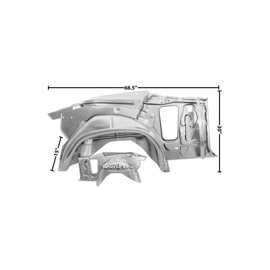 Rear Right Quarter and Door Frame Convertible WTP