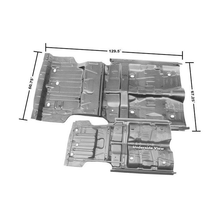 Front Floor Pan Complete with Trunk Floor