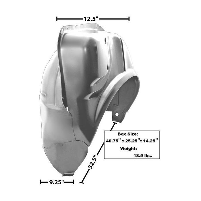 Rear Right Complete Quarter Wheelhouse Panel WTP