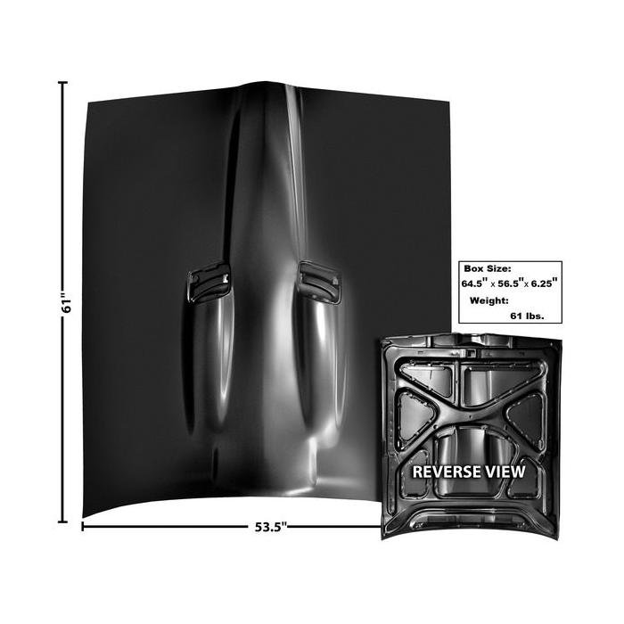 Front Hood Panel with Scoop no rear vents