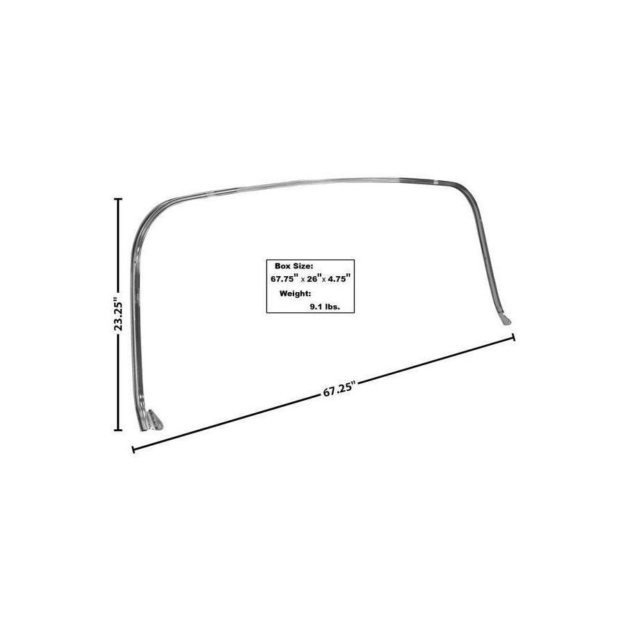 Convertible Top Frame Holder Chrome