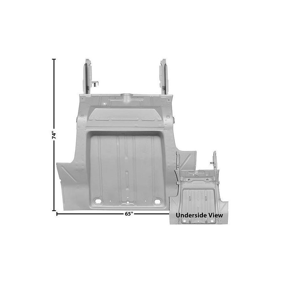 Rear Complete Trunk Floor Panel w/ Frame