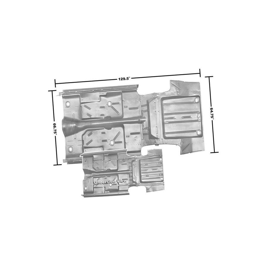 Complete Floor and Trunk Floor Panel WTP no Rockers
