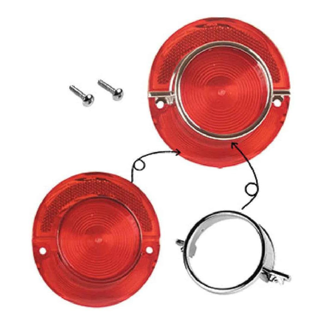 Rear Tail Lamp Lens and Ring Need 2 Per Side