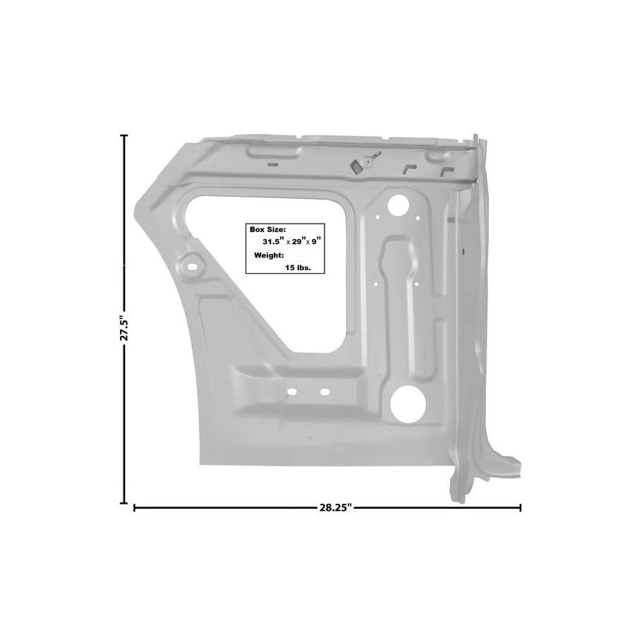 Rear Right Quarter B Pillar