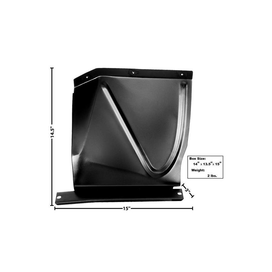 Front Right Radiator Side Filler Panel