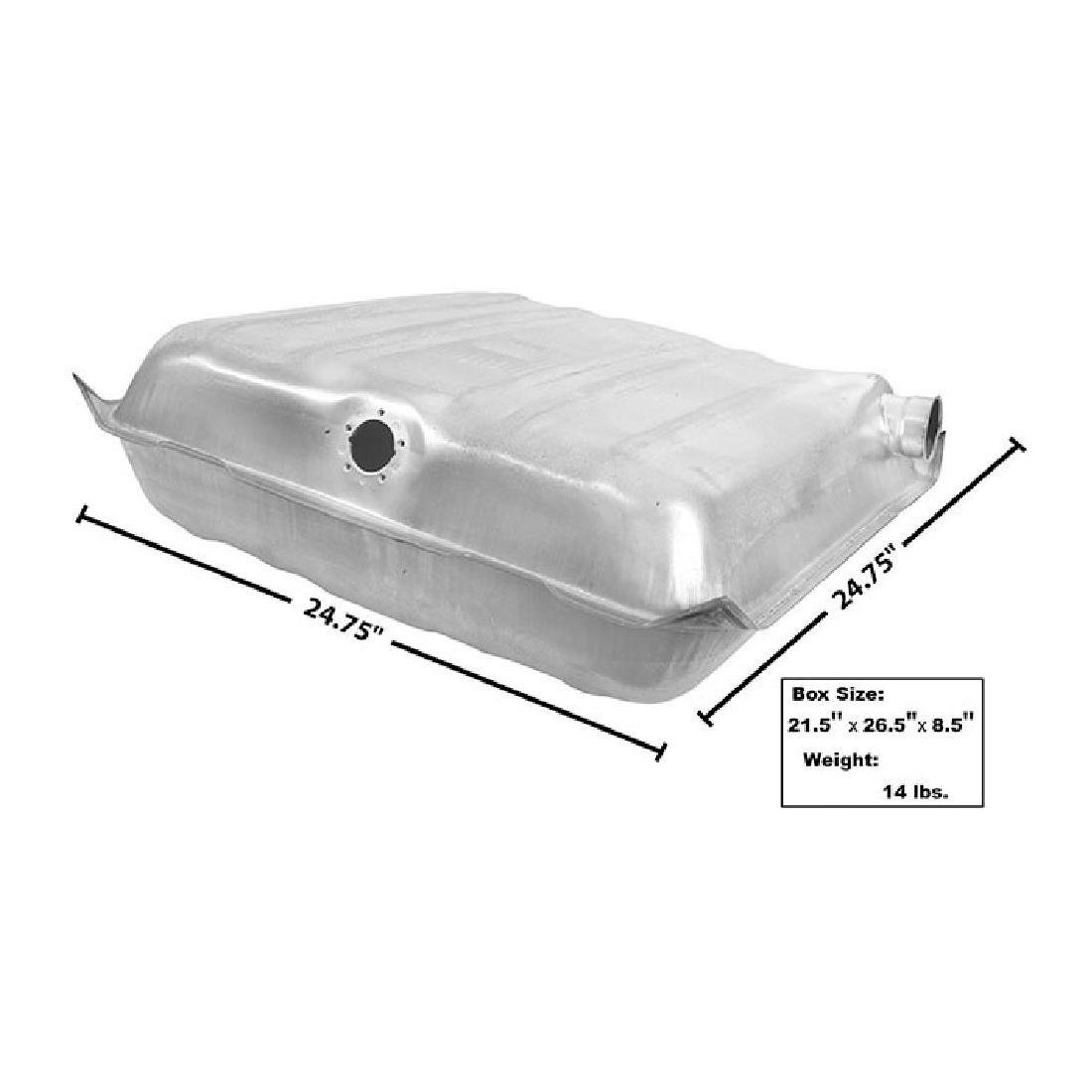 Rear Gas Tank Square Corner Galvanized
