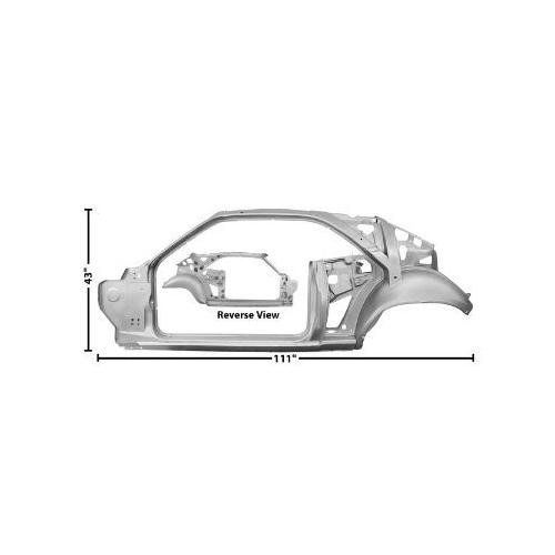 Rear Left quarter and door frame assembly