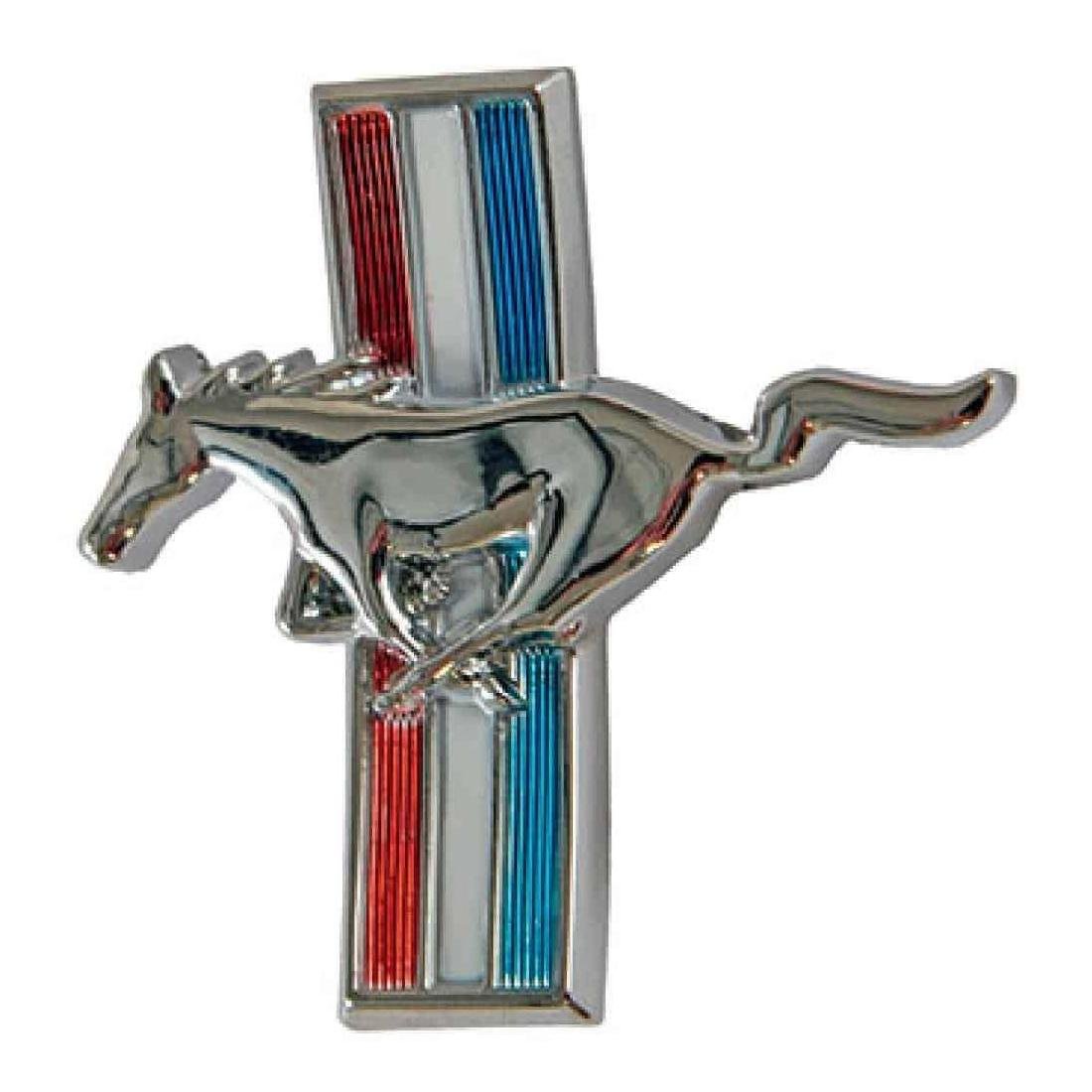 Curved Running Horse Glove Box Emblem 1964-1966 Ford Mustang