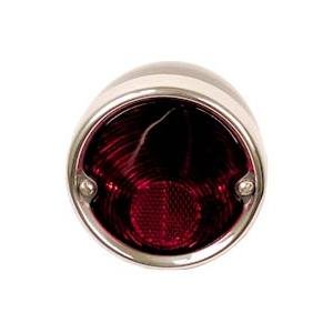 Rear Tail Lamp Assembly Black Stainless Bezel