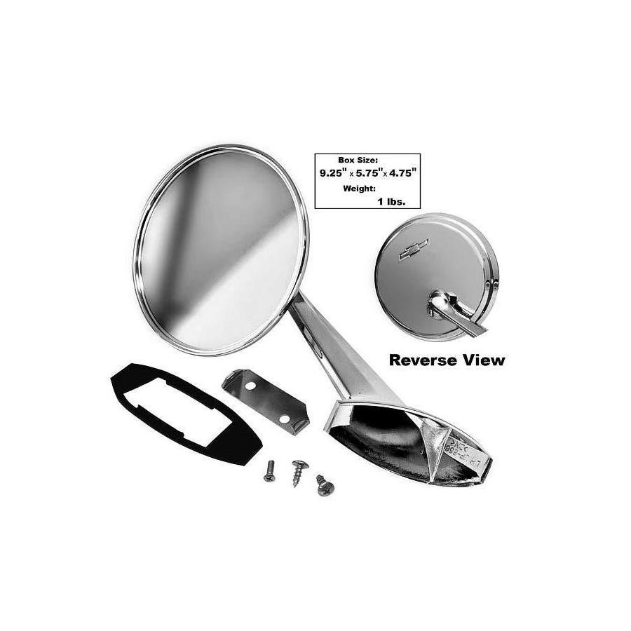 Driver Side Manual Mirror fits 1965 to 1965 Chevrolet Impala