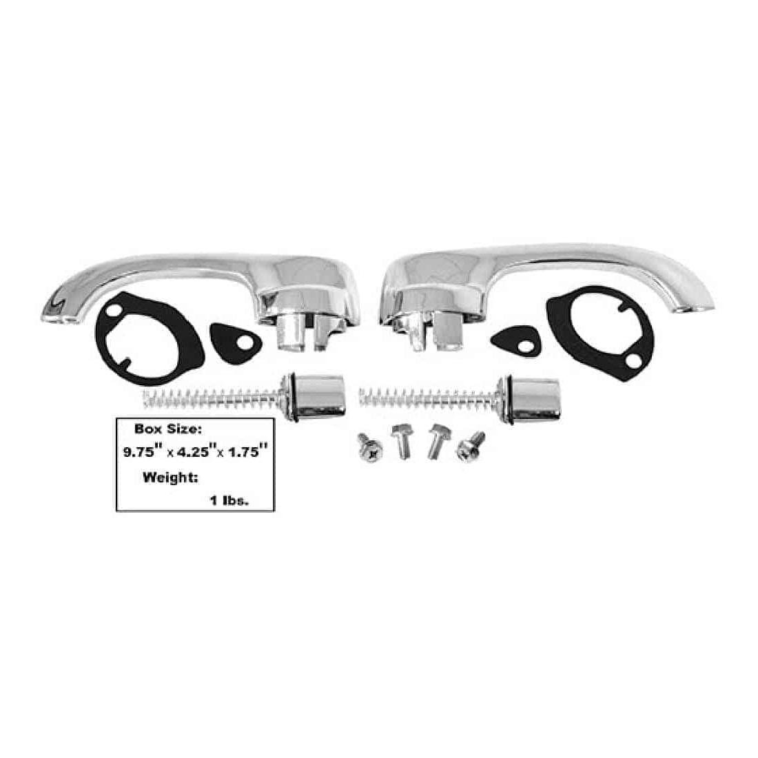 Front Door Exterior Handle Set with Push Button