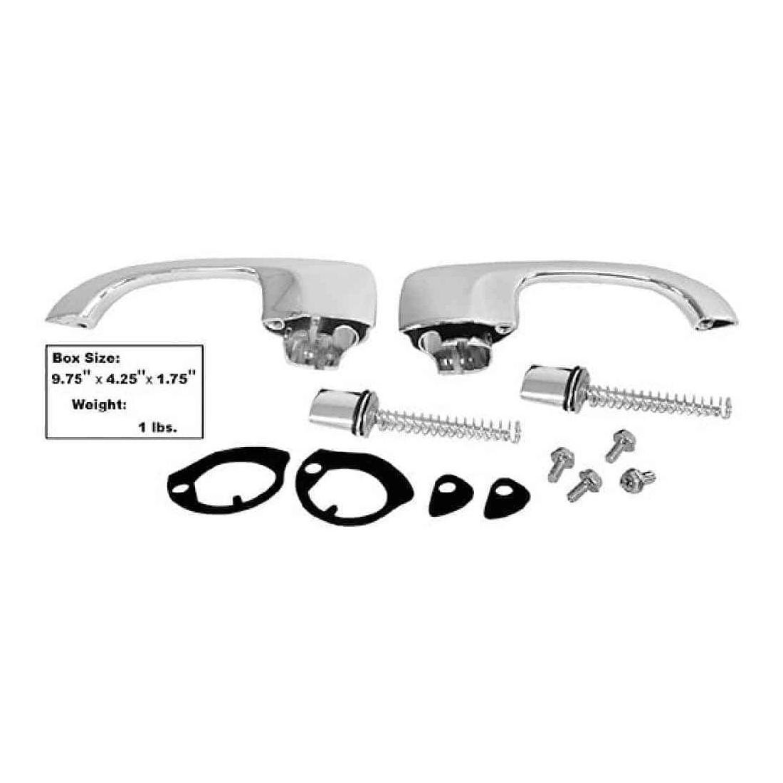 Front Door Exterior Handle Set with Push Button