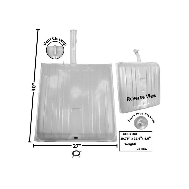 Rear Gas Tank with Drain Plug