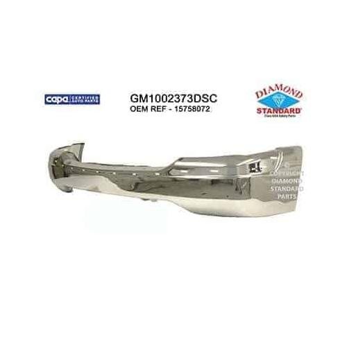 Front Bumper Chrome for Models with Gas Engine without Air Holes Includes Brackets in Box