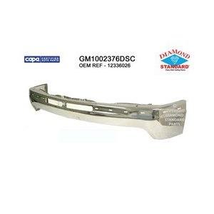 Front Bumper Face Bar Chrome with Strip Holes