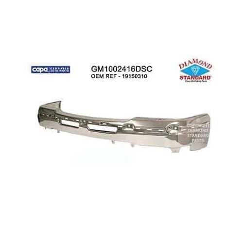 Front Bumper Steel Premium Chrome Finish