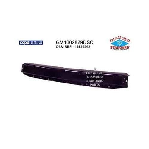 Front Bumper Face Bar E-Coated Black without Air Hole