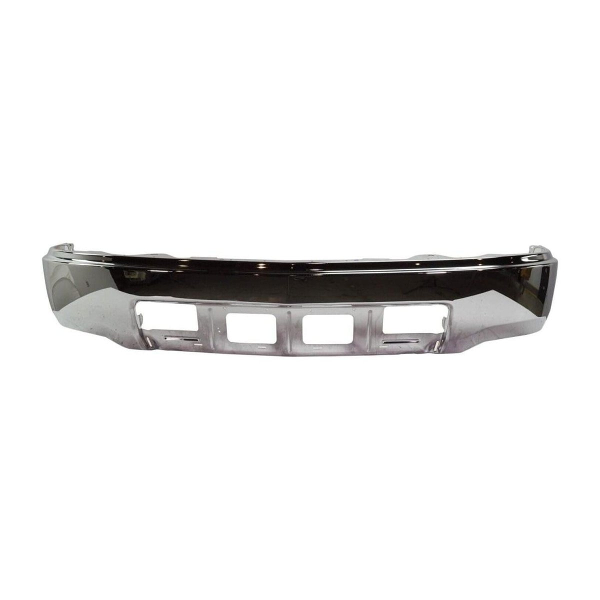 Front Bumper Face Bar Chrome without Fog Lamp Holes with Park Assist Sensor Holes