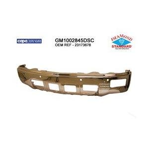 Front Bumper Face Bar Chrome with Fog Lamp Holes with Park Assist Sensor Holes