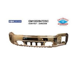 Front Bumper Face Bar Chrome with Park Assist Sensor Holes