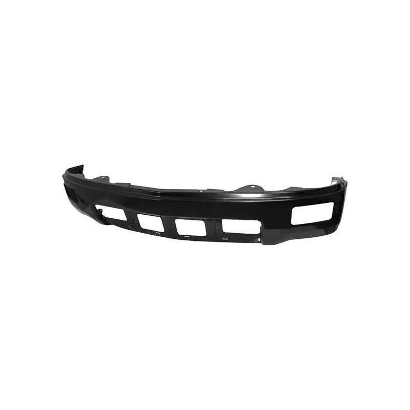 Front Bumper Face Bar Black Primed PTM with Fog Lamps without Park Assist Sensor Holes