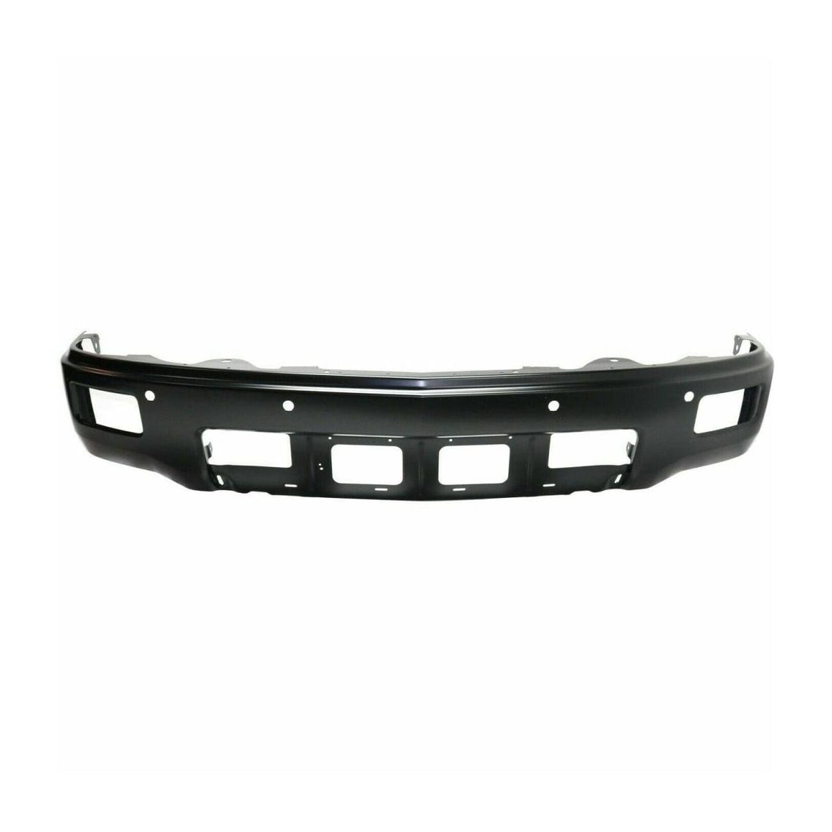 Front Bumper Face Bar Black Primed PTM with Fog Lamps with Park Assist Sensor Holes