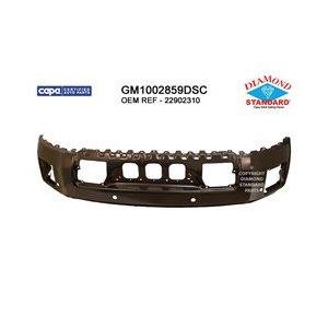 Front Bumper Face Bar Black Primed PTM with Park Assist Sensor Holes