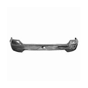 Front Bumper Face Bar Chrome without Park Assist Sensor Holes without Fog Lamp Holes