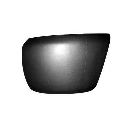 Front Left Bumper End Textured Black without Fog Holes -CAPA Certified