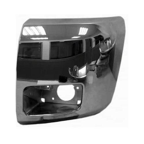 Front Left Bumper End Chrome with Fog Holes -CAPA Certified