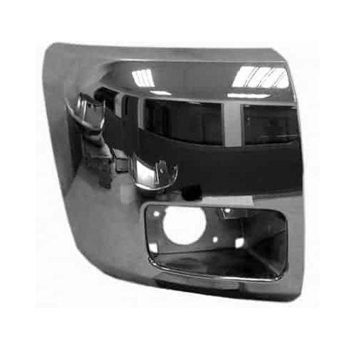 Front Right Bumper End Chrome with Fog Holes -CAPA Certified