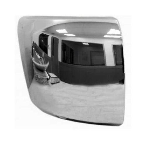 Front Right Bumper End Chrome without Fog Holes -CAPA Certified