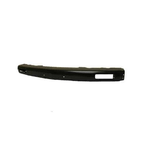 Front Bumper Face Bar Black Primed PTM without Strip Holes with License Plate Holes
