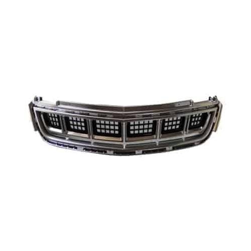 Front Bumper Cover Grille without Daytime Running Lights Chrome and Black