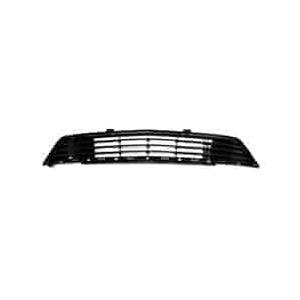 Front Bumper Cover Grille Matte-Black Finish without Adaptive Cruise for Base Luxury and Premium Models