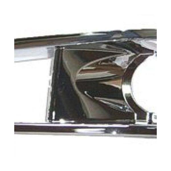 Front Left Bumper Fog Lamp Bezel Chrome for use with HID Lights