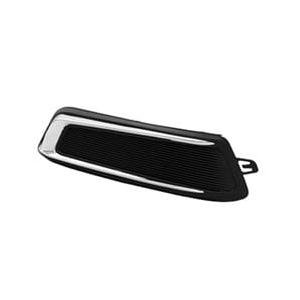 Front Left Bumper Fog Hole Cover for use without Daytime Running Lights Black with Chrome Molding