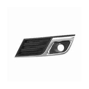 Front Left Bumper Fog Lamp Bezel for LT Models Black with Chrome