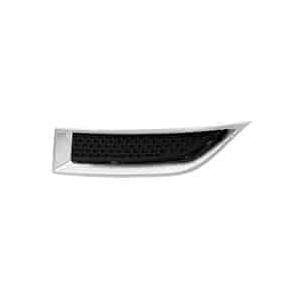 Front Left Bumper Upper Outer Grille Insert Black with Silver Molding fits 2017 Limited Model