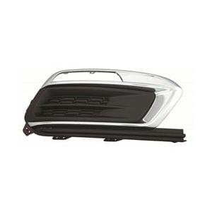 Front Left Bumper Cover Fog Light Cover Except RS Sport Black with Chrome Trim Plastic