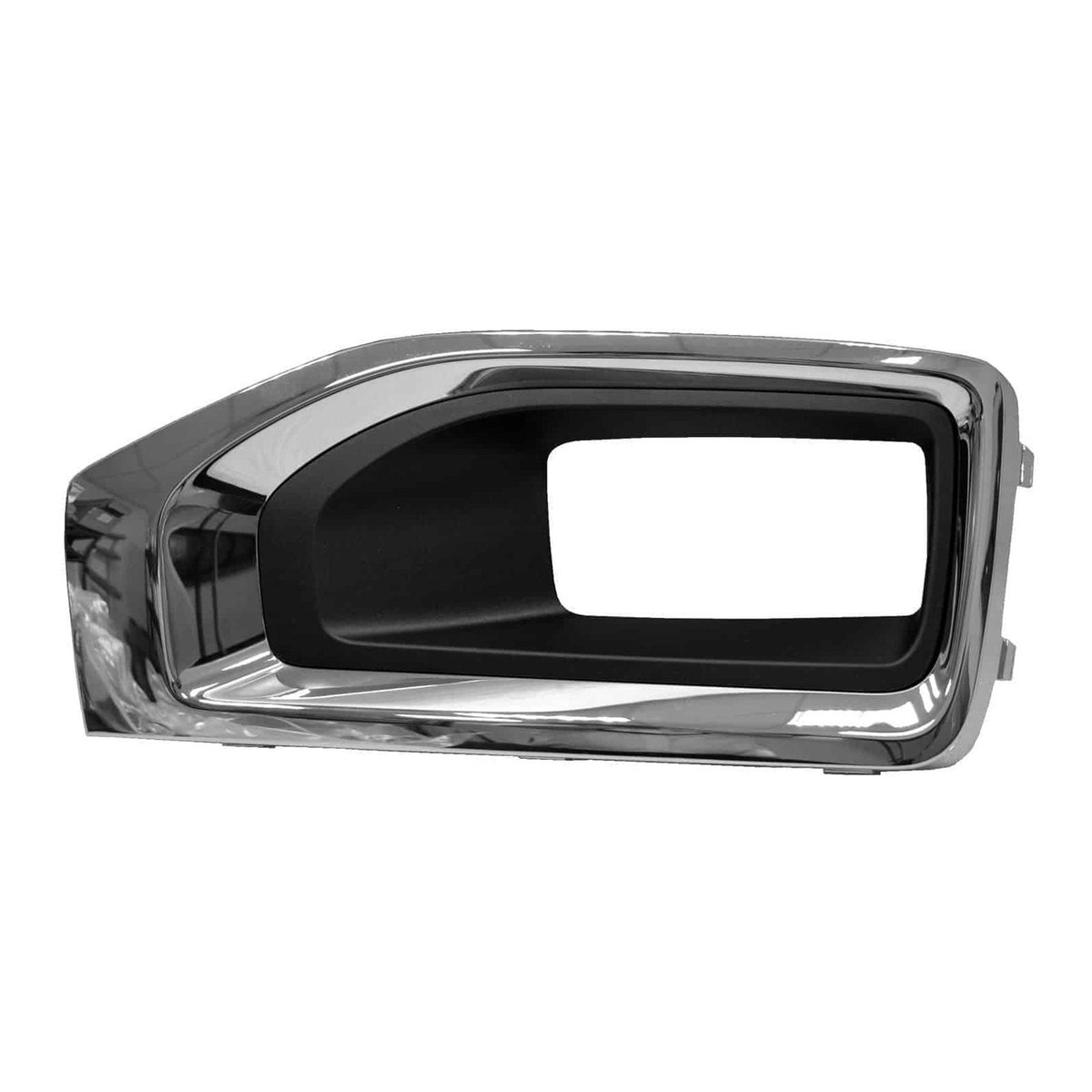 Front Left Bumper Fog Lamp Bezel Textured and Chrome