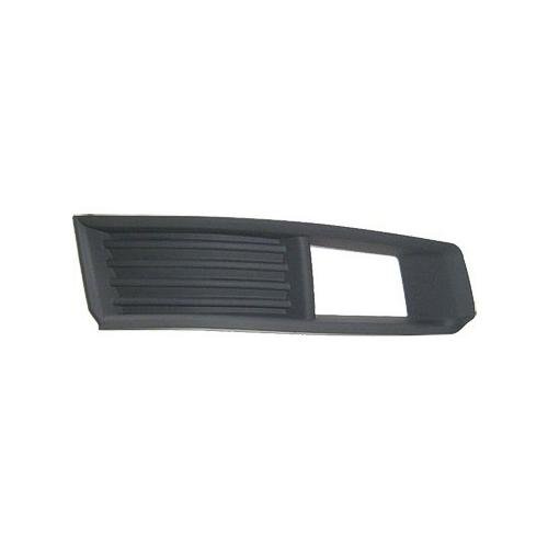 Front Right Bumper Fog Lamp Bezel Black for use with Halogen Lights